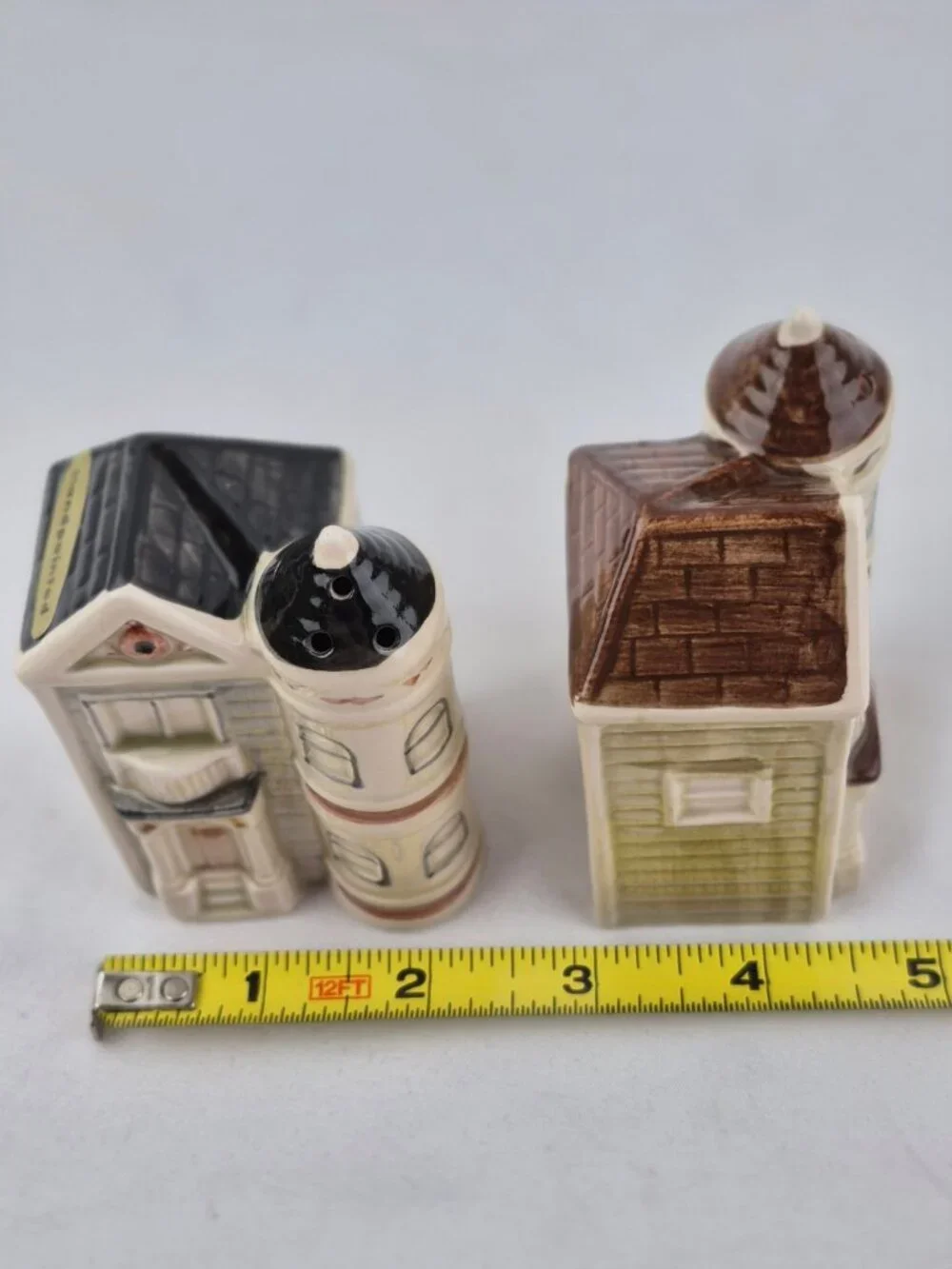 Vintage Otagiri Victorian House Salt & Pepper Shaker Set Made in Japan